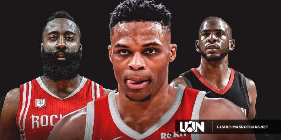 Russel Westbrook, Chris Paul y James Harden