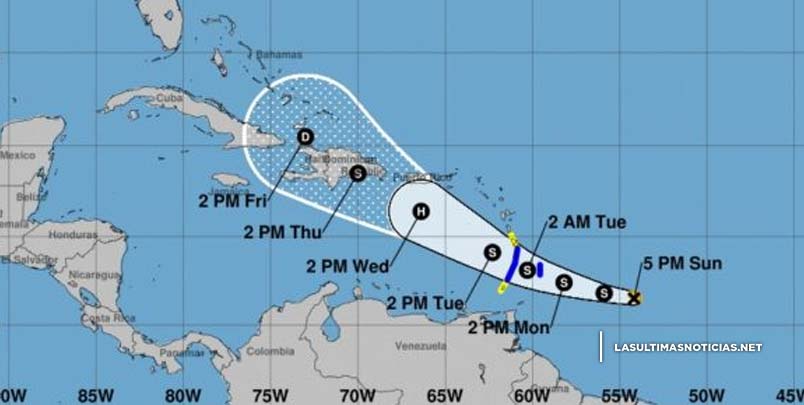 Tormenta Dorian amenaza con convertirse en huracán mientras se dirige al Caribe