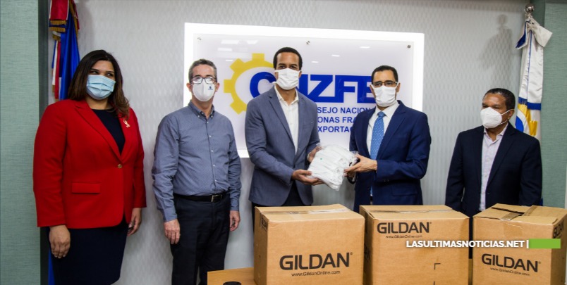 Gobierno recibe más de 700 mil mascarillas para enfrentar Coronavirus; Aeropuerto Cibao y empresa Gildan hacen el donativo
