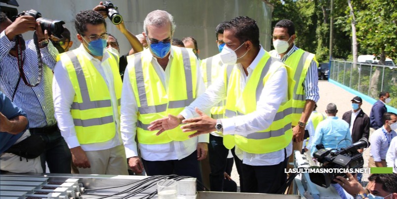 Presidente Abinader  pone en funcionamiento Planta de Tratamiento Aguas Residuales