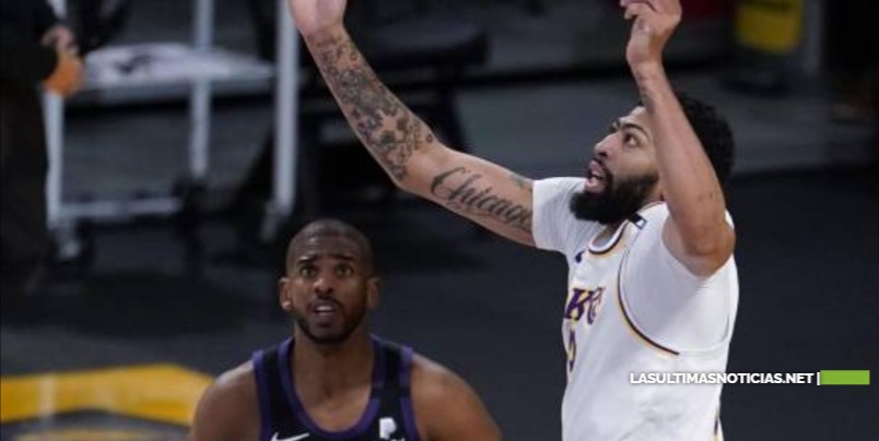 Anthony Davis toma el timón, Lakers ganan 123-110 a los Suns