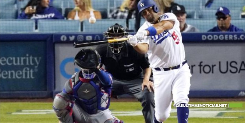 El dominicano Albert Pujols pegó su cuadrangular 10 de la temporada y Dodgers arrollan a los Vigilantes