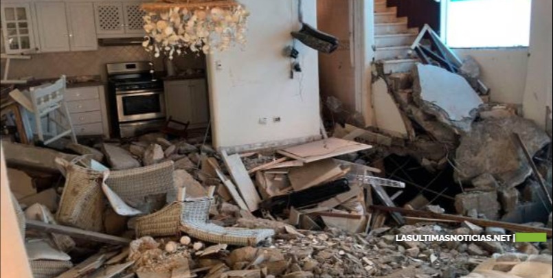 Explosión por fuga de gas destruye villa en Las Terrenas, Samaná