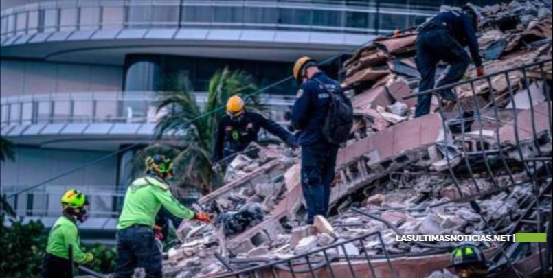 Sube a nueve el número de fallecidos en derrumbe de edifcio en Miami-Dade