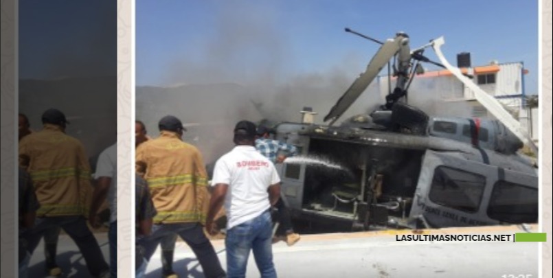 Se estrella helicóptero de vigilancia de la frontera domínico-haitiana