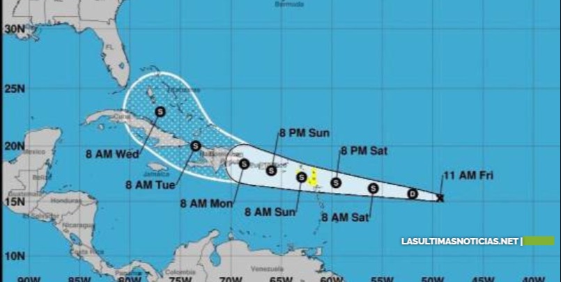 Se forma séptima depresión tropical que podría afectar a RD el domingo o el lunes