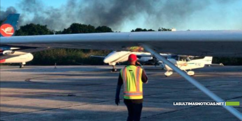 Jet privado se accidenta en las cercanías del aeropuerto Las Américas