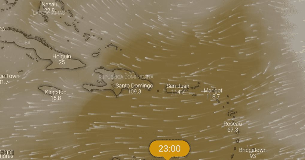 Nube gigante de polvo del Sahara llegará al país este lunes