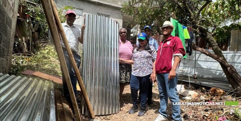 Maritza López visitó la provincia del Seibo en auxilio tras el paso del huracán Fiona