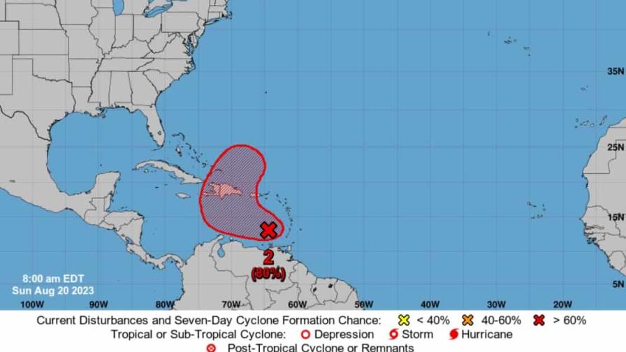 Onda tropical que se convertiría en ciclón en próximas horas amenaza a República Dominicana