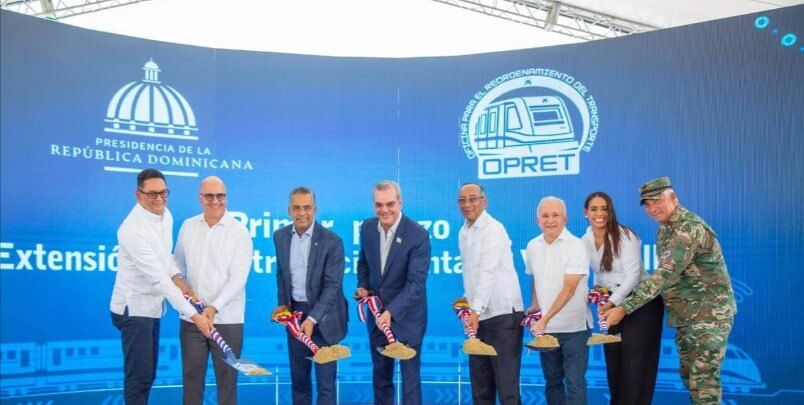 Presidente Abinader encabeza primer palazo para extensión del Metro de Santo Domingo hacia Punta de Villa Mella